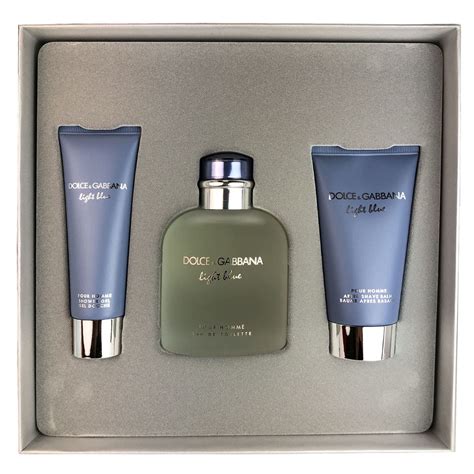 dolce gabbana light blue mens gift set